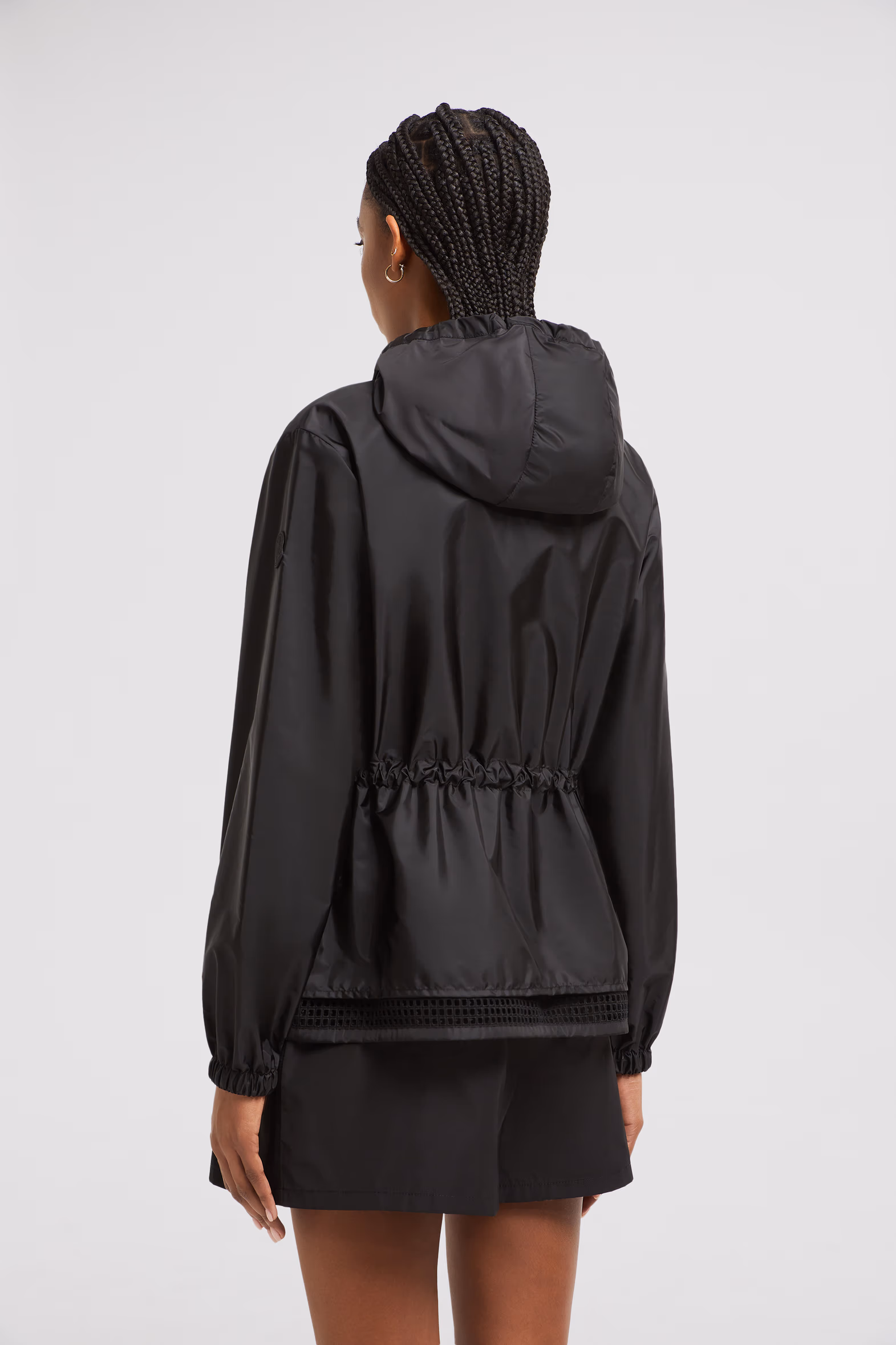 Rochebonne Hooded Taffeta Jacket Women Black Moncler 5